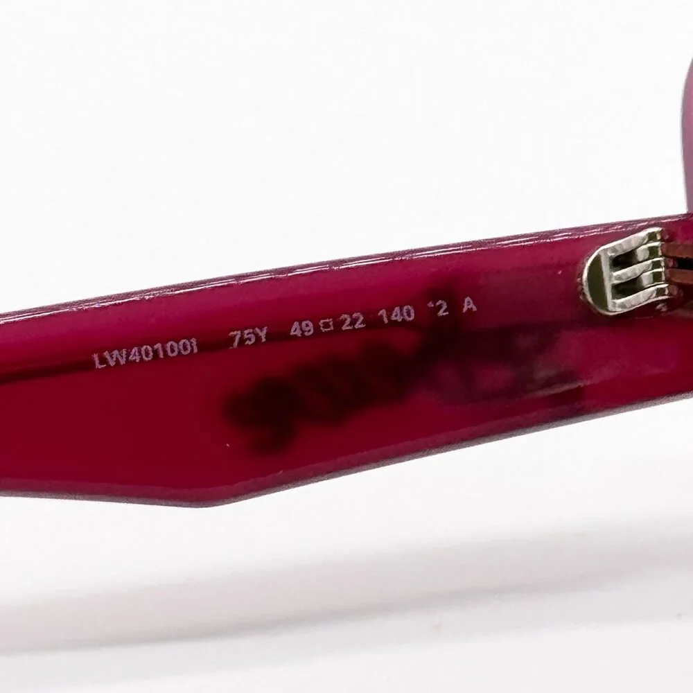 NEW LOEWE LW40100I 75Y SUNGLASSES WOMEN PINK ROUND - Picture 7 of 9